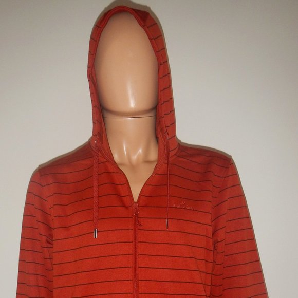 Men's Light to Mid-weight Striped Hooded Jacket - Picture 1 of 5